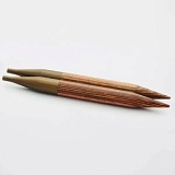 Спицы съемные "Ginger" 7мм/13см, ламинированная береза, коричневый, KnitPro, 31211