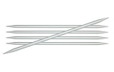 Спицы чулочные "Basix Aluminum" 6мм/20см, KnitPro, 45126