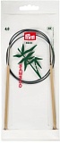 Спицы круговые "Bamboo" с гибкой фиолетовой леской 4мм/80см, Prym, 221506