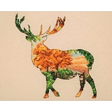 Купить недорого   Набор для вышивания Maia "Stag Silhouette"20*26см, MEZ Венгрия, 5678000-05043  в интернет магазине Фэмили хобби