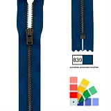 Застежка-молния YKK, неразъемная, рейка 5мм (ширина ленты 2,5см), длина 14см, Kleiber, 698-11